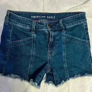American Eagle Denim Shorts Size 8